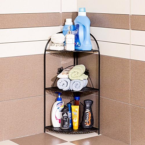 Bathroom racks/Toilet triangle floor corner/Wrought iron corner washbasin storage rack/bathroom rack-E