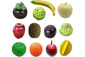 ZOOMPIL Paquete de Frutas Artificiales, Juego de Frutas de simulación, Frutas Artificiales, para exhibición Decorativa de Frutas, decoración Creativa del hogar, Accesorios de fotografía, 12 Piezas