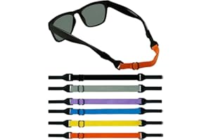 XWCHASA 6 Pcs Glasses Strap for Adult Kids, Multi-color Adjustable Sunglasses Eyeglasses Straps, Eye Glasses Strings, Around Neck Sports Glasses Strap for Outdoor Running Swimming