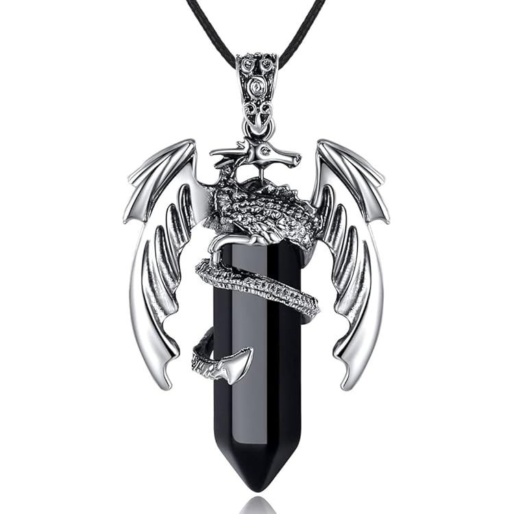 DonDon heren leren ketting leer halsketting 50 cm met roestvrij stalen hanger anker skull doodshoofd