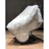 Kuzu Post &Uuml;st Kalite T&uuml;y D&ouml;kmez Yıkanabilir Yumuşak Dokulu Peluş Halı, BEYAZ, 50 x 80
