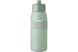 Mepal Sporttrinkflasche Ellipse Nordic denim – 500 ml Inhalt – praktische Wasserflasche für Sport und Freizeit – weiches herausziehbares Mundstück – spülmaschinenfest