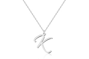 UMAGICBOX Collier Pendentif lettre initiale Personnalisée pour Femmes, Plaqué Or 18K - Longueur Ajustable, Élégant et Résistant à la Décoloration, Cadeau Parfait pour Anniversaire, Noël - Collection Alphabet