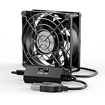ELUTENG Ventilateur 120mm Puissant et Silencieux Fan 12v Mini Portable et Pratique Trois Vitesse