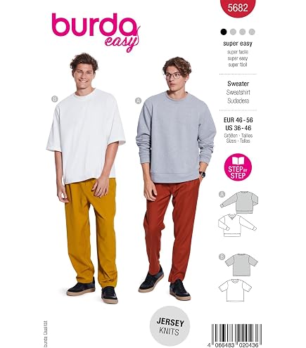 Simplicity Sewing Pattern S9651 MEN'S KNIT TOP, VEST AND HA