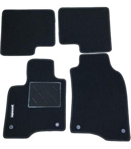 Autocollant 3D Logo Fiat Panda Avant Et Arrière - Lot De 2, Dimensions 71x65 Mm, Résine Polyuréthane