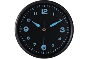 DIYZON Black Wall Clock Silent Non Ticking 10'' Quality Quartz Clock - Battery Operated - Easy to Read - Modern Design and Fashion Style - Suitable for Home/School/Decoration Clock