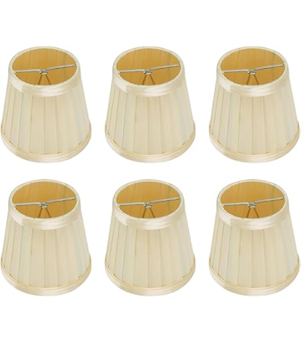 6 Abat-jour Rouges Uxcell – 3x5.3x4.7 Pouces – Lampe Plafonnier Ou Murale