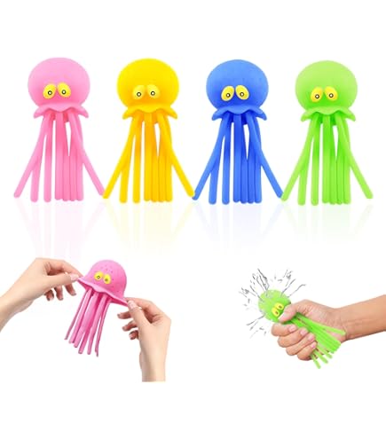 Set van 4 waterballonnen in octopusvorm, badspeelgoed voor kinderen
