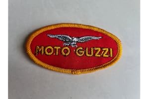 SUMA SHOP Patch,Toppa Ricamata Termoadesiva, Moto Guzzi Aquila Toppa Patch Ricamata Termodesiva Cm. 8,5 x 4,5