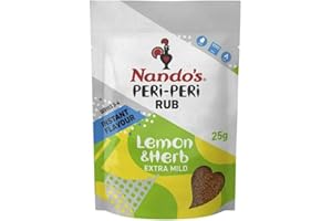 NANDO'S Lemon & Herb Peri de Nando Peri Rub légère (25g de) - Paquet de 2