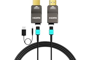 RUIPRO 8K Odłączany kabel HDMI 2.1, czysty opancerzony kabel światłowodowy 12 m, ultra wysoka prędkość 48 GB/sek., obsługa 8K przy 60 Hz 4K przy 120 Hz, dynamiczny HDR, eARC, kompatybilny z konsolą