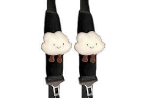 Luxylei Car Styling Seat Belt Cover 2pcs Cartoon Cloud Shoulder Strap Harness Cushion Car Seatbelt Shoulder Pad Protector Auto Neck Support