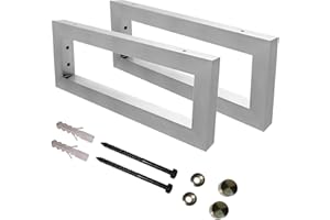 CAVATINY supporti a parete rettangolari, supporto per lavabo, stabile, facile montaggio a parete, supporto per mensola in acciaio inossidabile 304, supporto console per lavabo e mensola a parete (larg