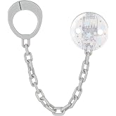 Babynova Pacifier Chain with Clip and Adapter Ring &ndash; Baby Pacifier Holder &ndash; Compatible with Any Pacifier &ndash; Essential for Newb