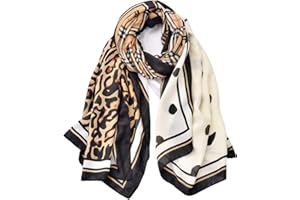 KOOYOL Sciarpa Donna Elegante Leggera Morbida a Stola Rettangolare Leggero Multiuso Stole Protezione Solare Quattro Stagioni