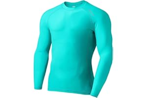 SURFEASY Herren Rashguard Langarm Sonnenschutz Rash Vest Men, Rash Guard Shirt Zum Surfen Schwimmen Angeln Wandern