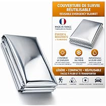 4Pcs Couverture de Survie,210×160cm,Couverture Thermique, Couverture d'urgence pour l'extérieur,Randonnée,Marathons,Premiers Secours - Santé - Mieux vivre