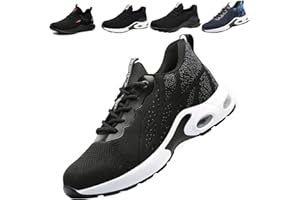 FADEZAR Zapatos de Seguridad para Hombre Mujer Zapatillas de Seguridad con Punta de Acero Ligeros y Comodos