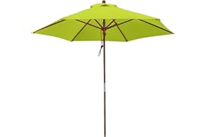 anndora Sonnenschirm Balkon 2,5 m rund wasserabweisend - Winddach Apfelgrün