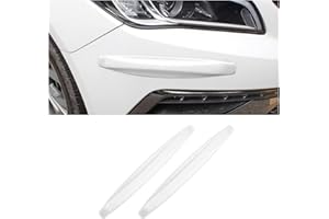 CGEAMDY Protectores de Puertas de Coche, 2 pcs. Protectores de Goma contra arañazos, protección Universal contra colisiones para Bordes de Puertas de Coches, limusinas, Camiones, todoterrenos (Blanco)