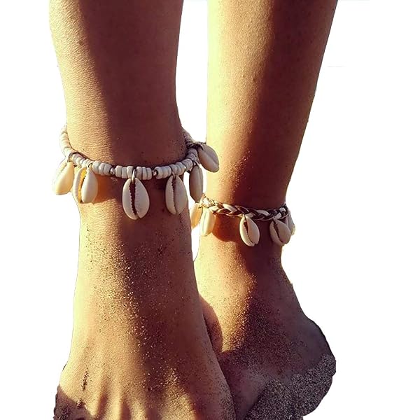 Tobillera Boho De Conchas Y Cuentas Para Mujer - Ajustable, Ideal Para Playa, Verano Y Looks Descalzos
