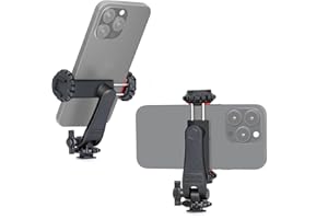 Zeadio Adapter do montażu na statywie do smartfona, uchwyt na statyw do telefonu komórkowego Selfie Stick Monopod regulowany zacisk