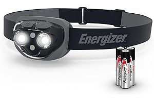 Energizer Amazon Vision HD+ 360 Lumen Head Torch, Midnight Black, Water Resistant, Built for Camping, Hiking, Outdoors, Batteries Included