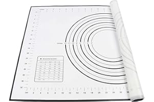 SINWIND Tapete de Silicona para Hornear Baking Mat Grande Antiadherente 60 x 40 cm, Almohadilla de Mesa para Pasta Reutilizable, Non Stick Non Slip Large Pasta Sheet Estera para Hacer Pizza, Tarta, lasaña