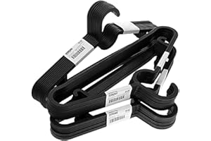 Ikea Spruttig leichte Kleiderbügel aus Kunststoff, 39 cm, Schwarz, 30 Stück