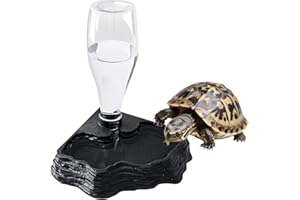 ULAWELLOR Wasserspender für Reptilien,Schildkröten Wasserschale Automatischer Wasserreservoir,Boden Wasserspender Terrarium-Wassernapf,für Schildkröten,Reptilien