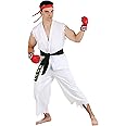 Adult Street Fighter Ryu Fancy Dress Costume Large