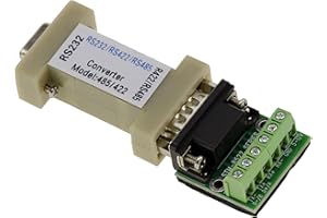 KALEA-INFORMATIQUE Convertidor de RS232 a RS422 o RS485 con Conectores DB9 y Bloque de terminales cableado para Montaje RS-485 RS-422