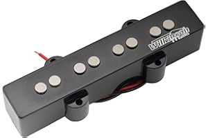 MUSICLILY Wilkinson M-series WOJB Variable Gauss Alnico 5 Jazz Bass Bridge Pickup Vintage Tone for 4-string JB Style Electric Bass, Black