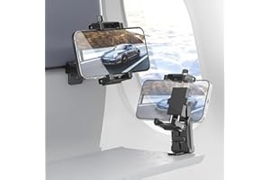 KDD Handyhalterung Flugzeug, Tragbare Handyhalterung für Flugzeug & Schreibtisch Handyständer mit 360° Drehung, Universal Reise Gadgets Flugzeug Handyhalter, Travel Essentials für iPhone Samsung