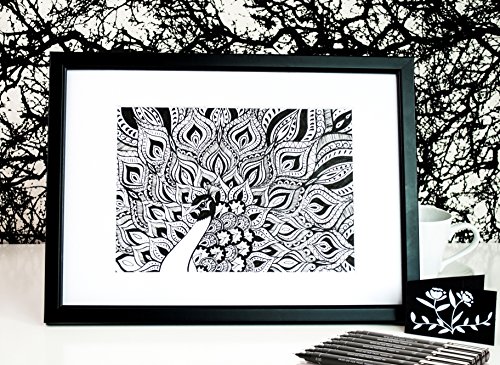 Uni Pin Fineliner-Zeichenstifte verschiedene Schreibspitzengrößen 5 Stück schwarze Tinte - 5
