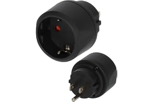 Brennenstuhl resekontakt/reseadapter (reseadapter för anslutning av elektriska apparater med jordkontaktsystem i länder med a