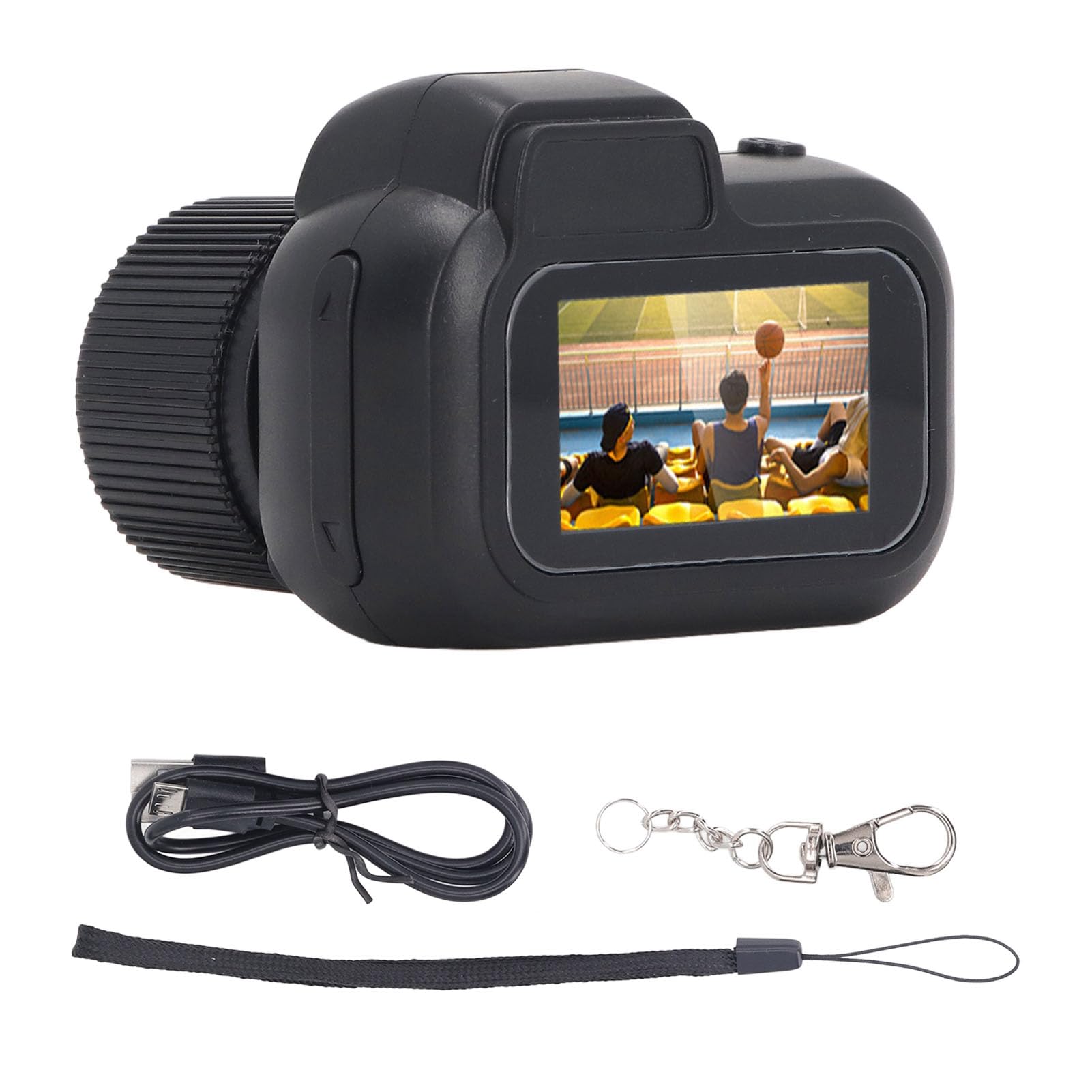 Msiud Mini Digital 128 GB Camera, Spot Shooting, Compact, Small, LCD Display, Card, Monorreflexes, Portable Video Recorder, Operation, Keychain, Memory, Photography, Vlogging,