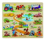 Simba HEROS 100005454 - Eichhorn, Steckpuzzle, 40 x 35 cm, Sortiert - 