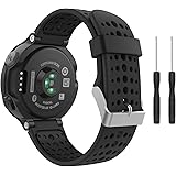 MoKo Bracelet Compatible avec Garmin Forerunner 235/235 Lite/220/230/620/630/735XT, Bracelet en Montre de Remplacement en Sil