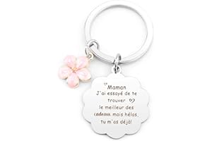 KTIAVO Cadeau Maman Porte Clef Cadeau Pour Maman Cadeau Anniversaire Maman Cadeau Fete des Meres Cadeau Belle Mere Cadeau Future Maman Cadeau Jeune Maman Cadeaux Maman Cadeau Fête des Mères Cadeau Noel