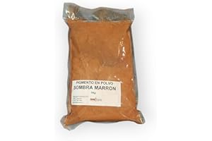 Artespray - Pigmento En Polvo Para Pinturas, Cemento, Mortero, Resina Epoxi.. (Sombra Marron)