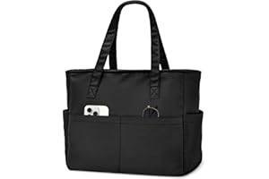 oscaurt Tote Bag Shopper Tasche Damen Laptoptasche Wasserdicht Arbeitstasche Damen mit 17 Zoll Laptopfach Faltbar Handtasche Strandtasche Sporttasche für Frauen