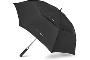 NINEMAX Paraguas Golf Grande 62/68 Inch, Paraguas Golf Apertura Automática Rresistente al Viento Paraguas Gigante para Hombre Mujeres