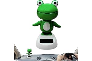 Solar Dancing Frog - boble Head Frog Dashboard Ornament | Multifunktionella soldansfigur Toys | Sollardriven skakande huvudprydnad för bilkontor bordsskiva heminredning