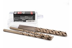 Ferrcan Punte per metallo HSS DIN340 M35 cobalto taglia lunga (confezione da 5 pezzi per misura) (8 mm)