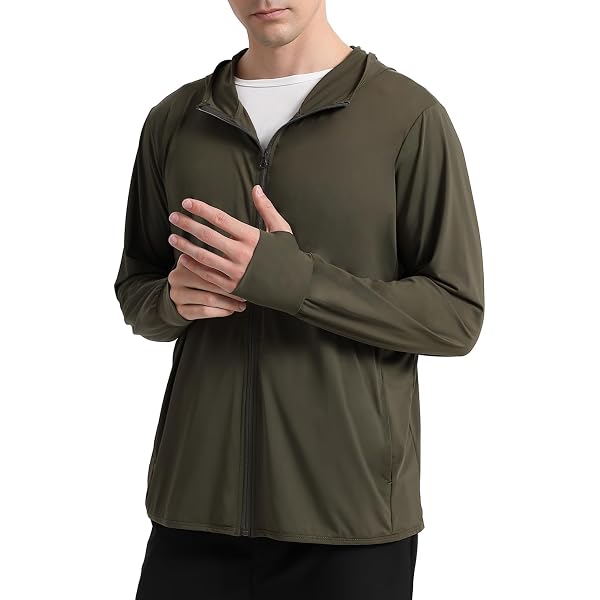 DAYOUNG Herren-Pullover Mit Reißverschluss & UV-Schutz LSF 50+ – Outdoor, Wandern, Angeln