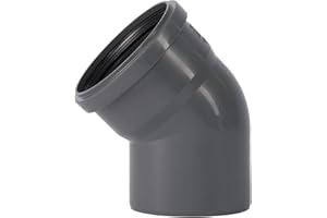 Ostendorf HTsafe Bogen 45 Grad DN 110 mm HT-Rohr, Grau, DN 110 45 Grad