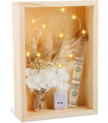 TZEKING Geldgeschenk Box Hochzeit - Romantische Geschenkverpackung Mit LED