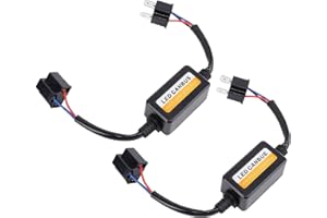 YCTZE Decodificador LED CANbus H4, de 9 a 16V, Plug and Play, Decodificador de Resistencia de Faro LED Antiparpadeo, Piezas Electrónicas Automotrices, 2 uds.